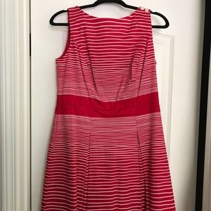 Women’s red & white dress